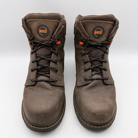 Big Hoss Mens Carson 6 in Work Boot US 7 XXW 6E Brown Composite Toe Leather NIB - Picture 6 of 12